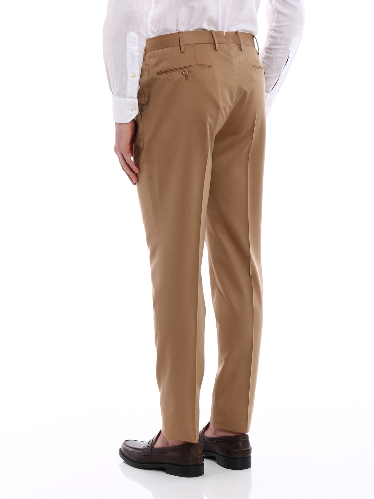 Tailored & Formal trousers Pt Torino - Gentleman fit wool blend