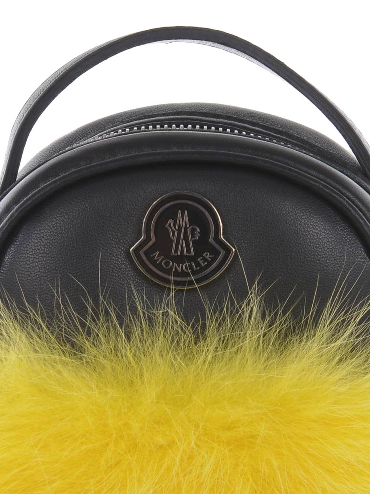 Moncler GEORGINE FUR DETAILED SMALL BAG - Yellow|6540001791102