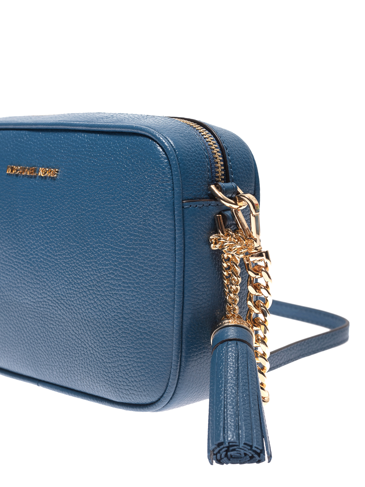 Michael Kors Women's Ginny Shoulder Bag - Blue - Shoulder Bags