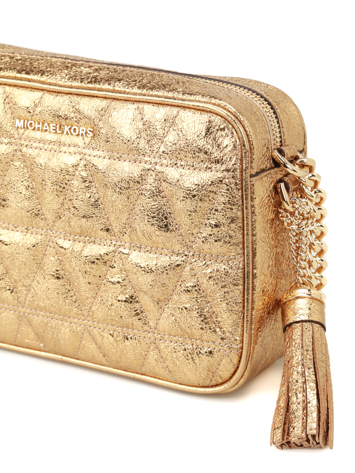 Cross body bags Michael Kors Ginny quilted crackle camera bag