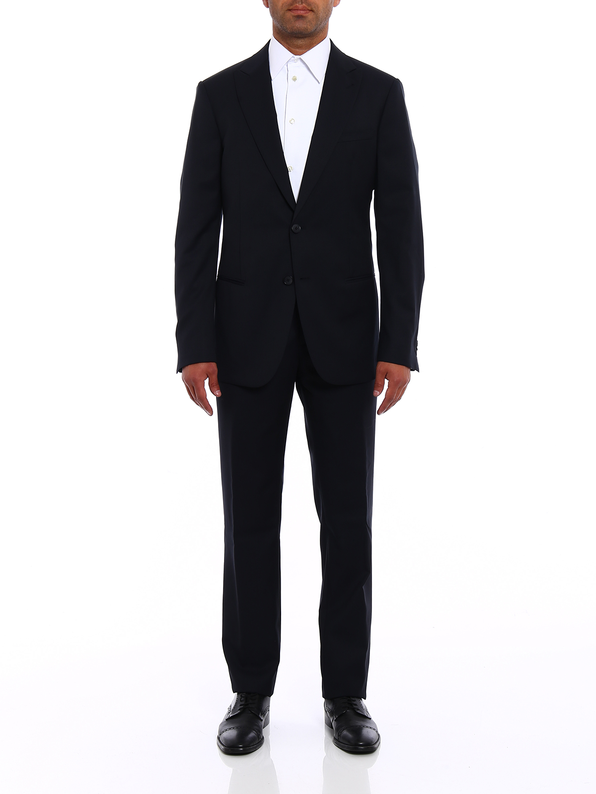 Giorgio Armani Soho jacquard wool suit - Dark Blue|ZSVH5AZS116922