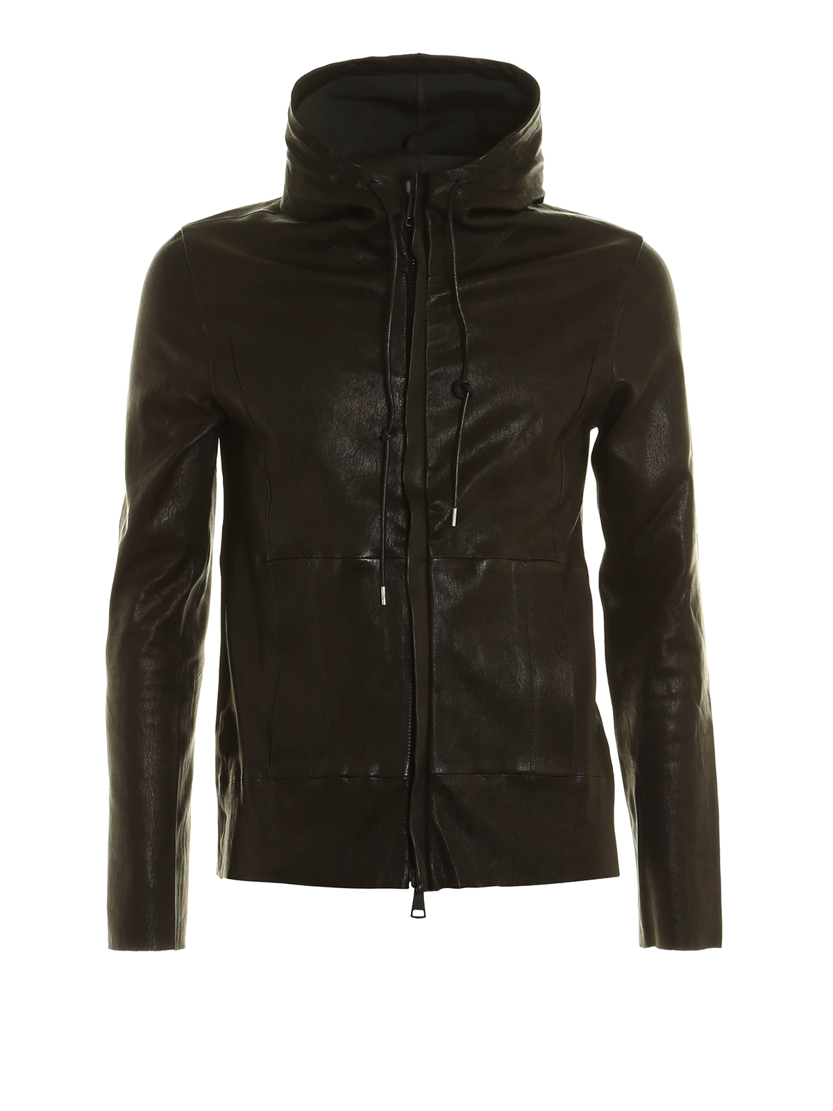 Giorgio Brato Stretch leather jacket - Black - Men|GU17S8211STR