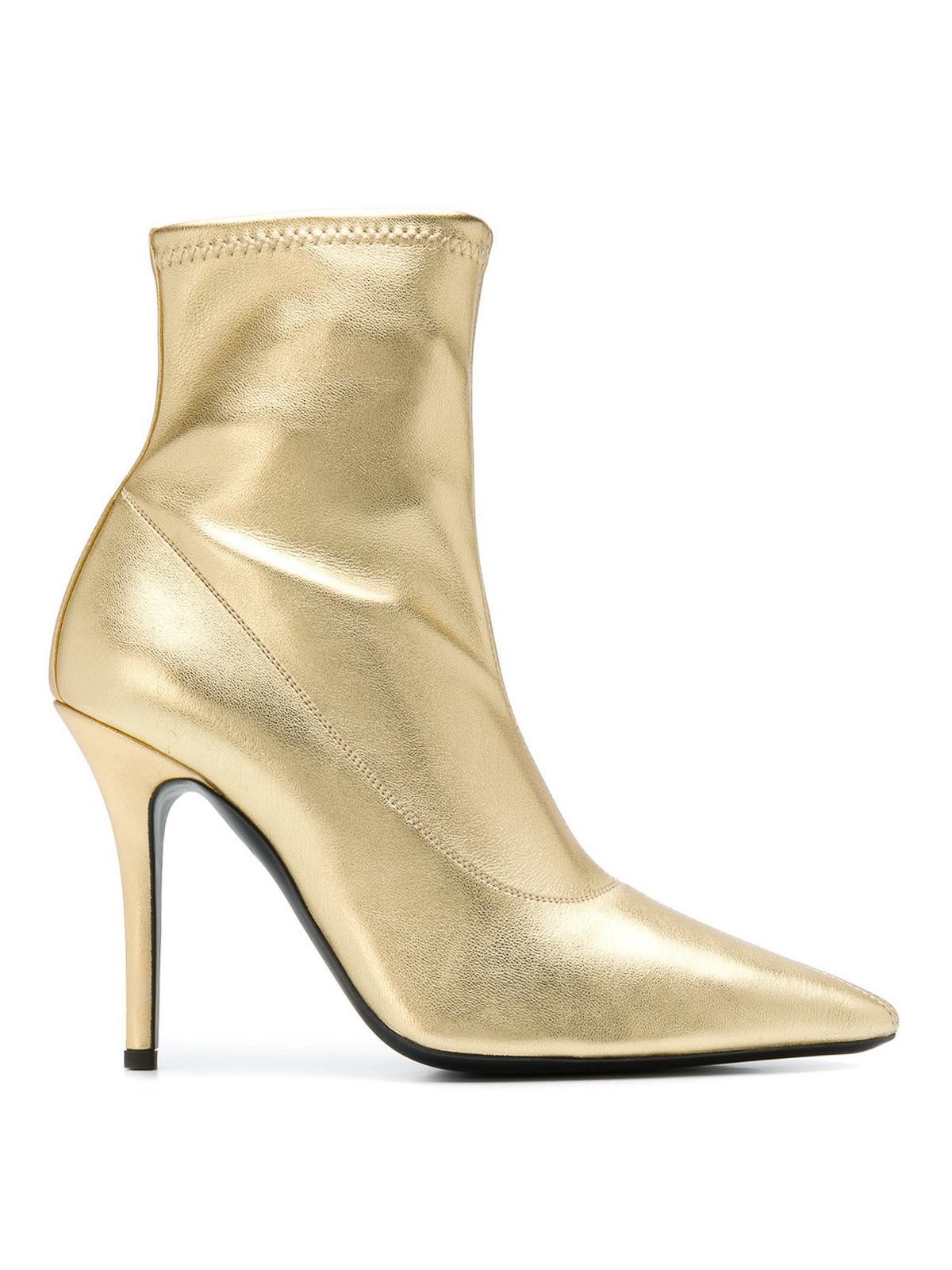 Ankle boots Giuseppe Zanotti - Salomè gold stretch leather ankle boots -