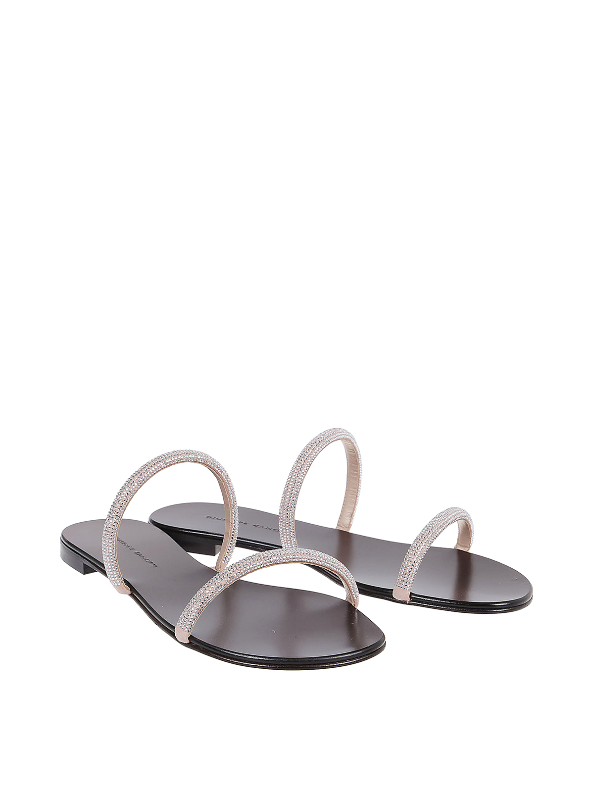 Sandals Giuseppe Zanotti - Crystal leather sandals