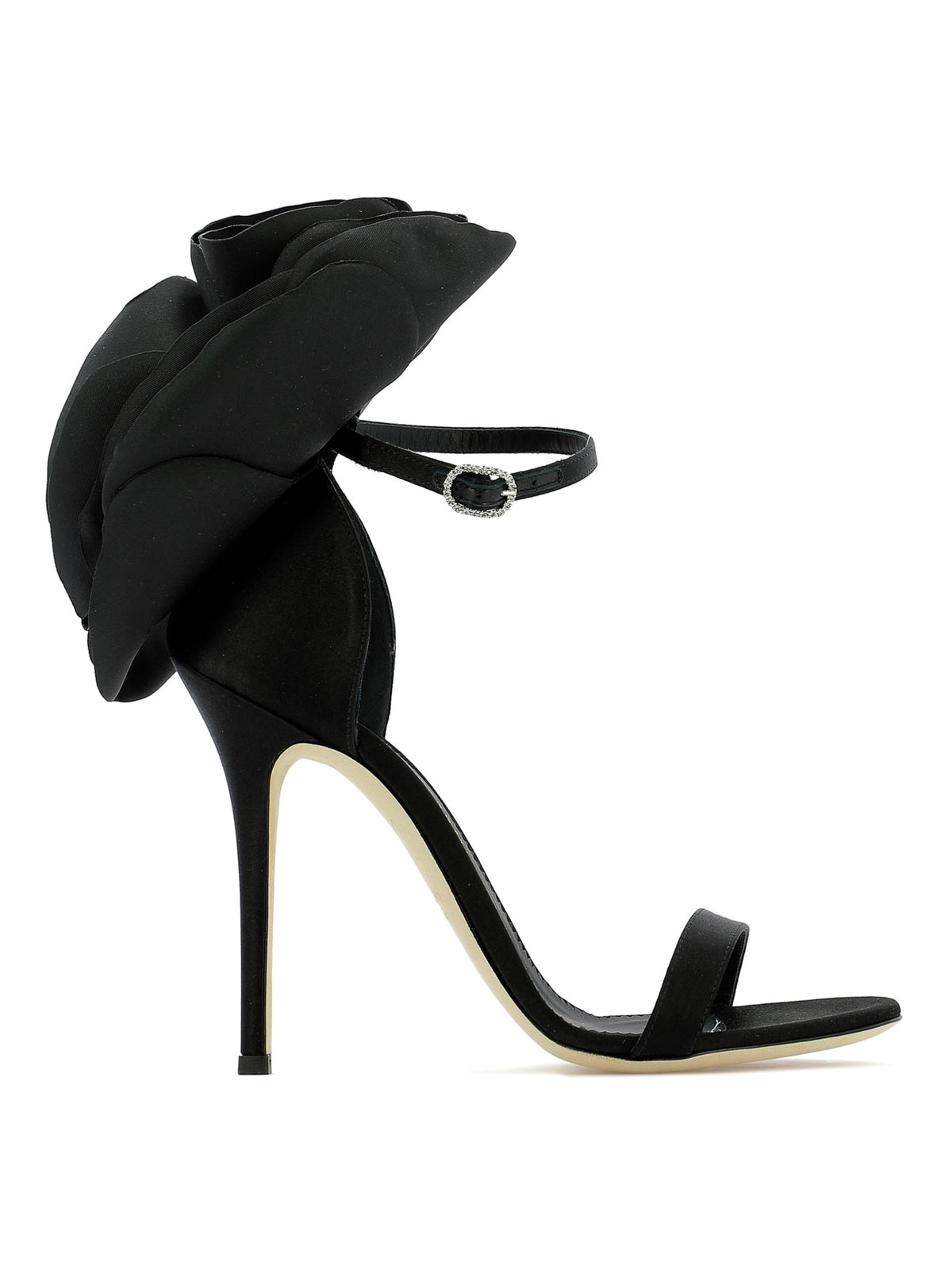 Sandals Giuseppe Zanotti Peony satin heeled sandals - E900045001