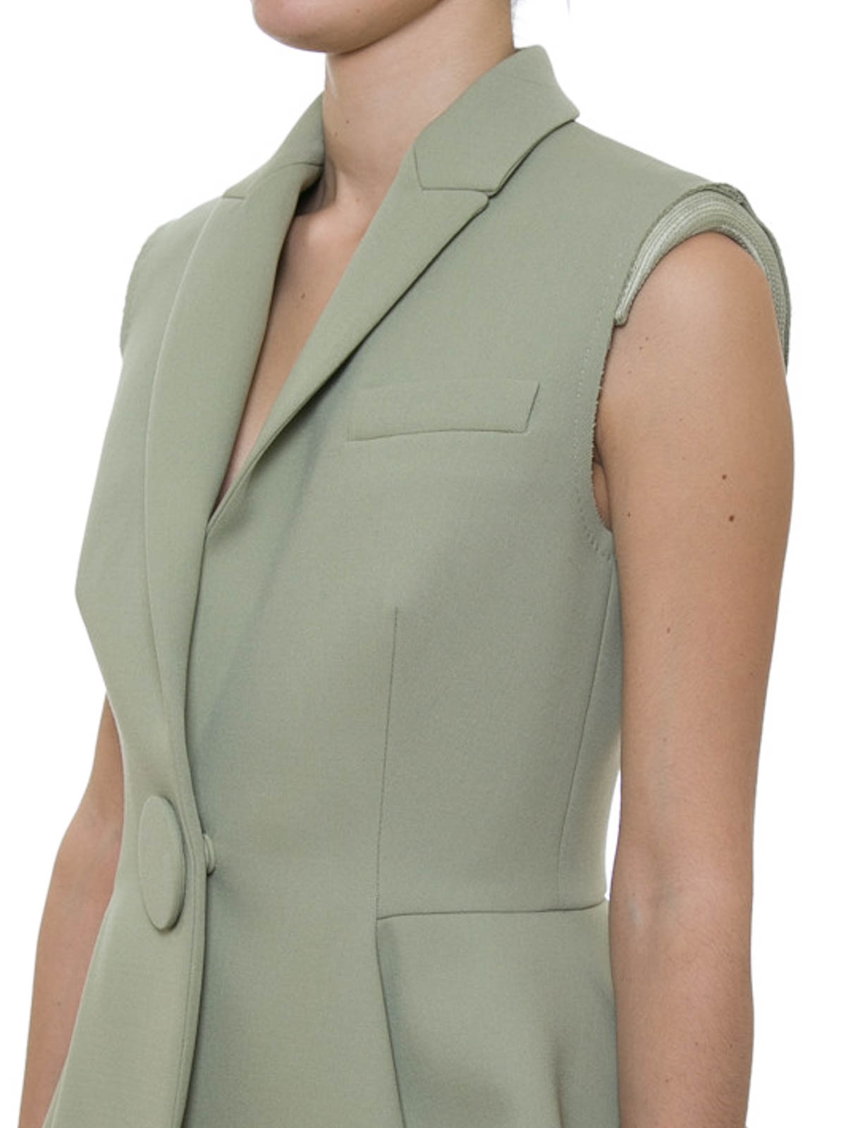 Givenchy Box-pleated sleeveless jacket - Women | 16Y3029062300