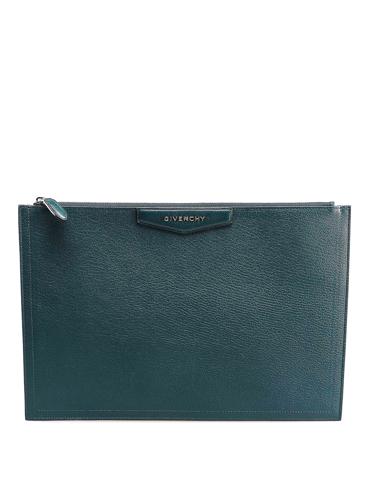 Clutches Givenchy - Antigona L blue leather pouch - BC06822012472