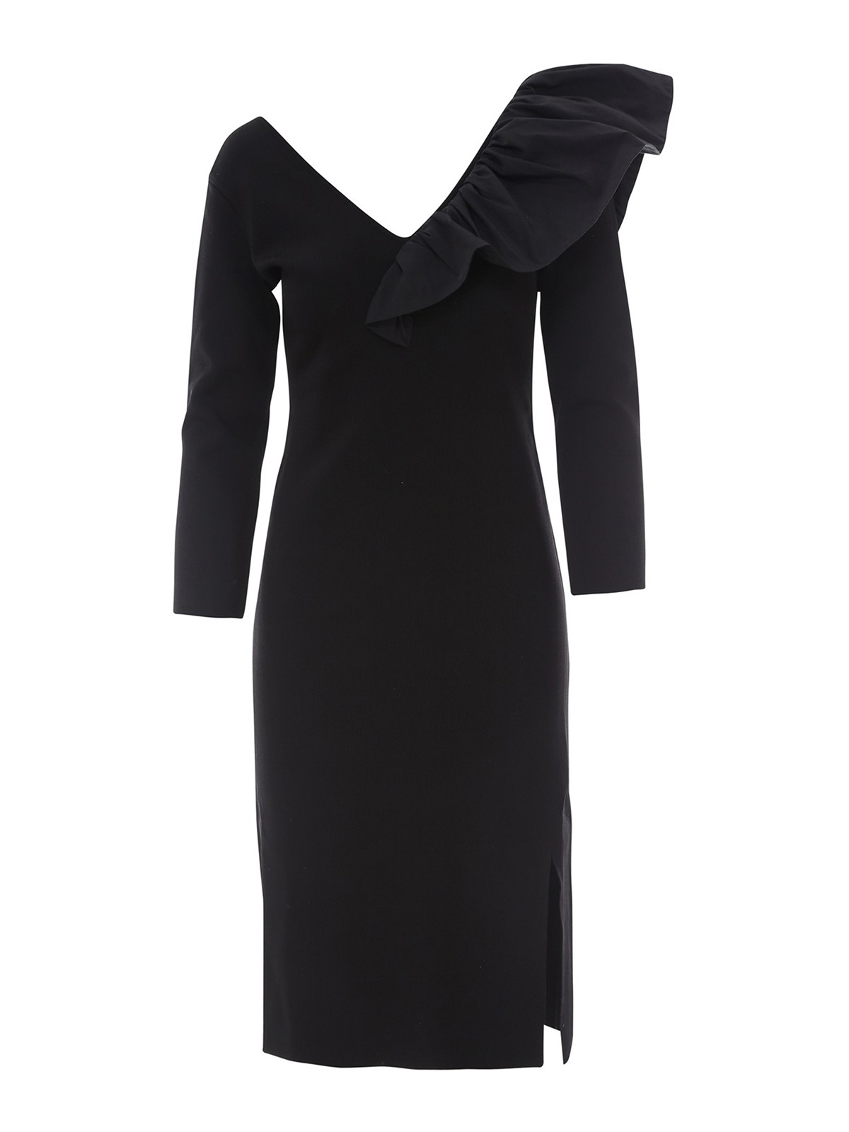 Shoulder Dress Givenchy Ruffle Dress Givenchy Black Lace One