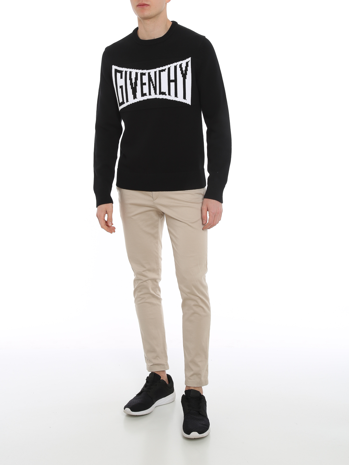 Givenchy Stocking stitch jumper - Black - Men | BM90F7401M004