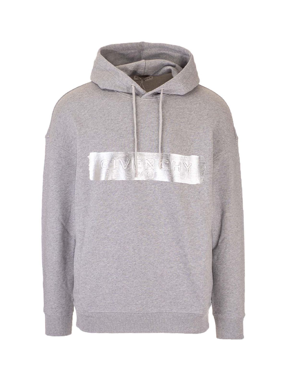 Grey givenchy hoodie hotsell