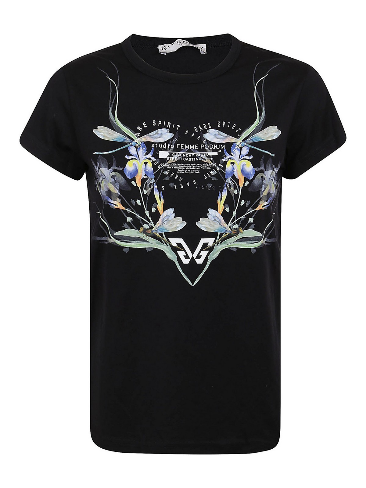 Givenchy floral print top t shirt