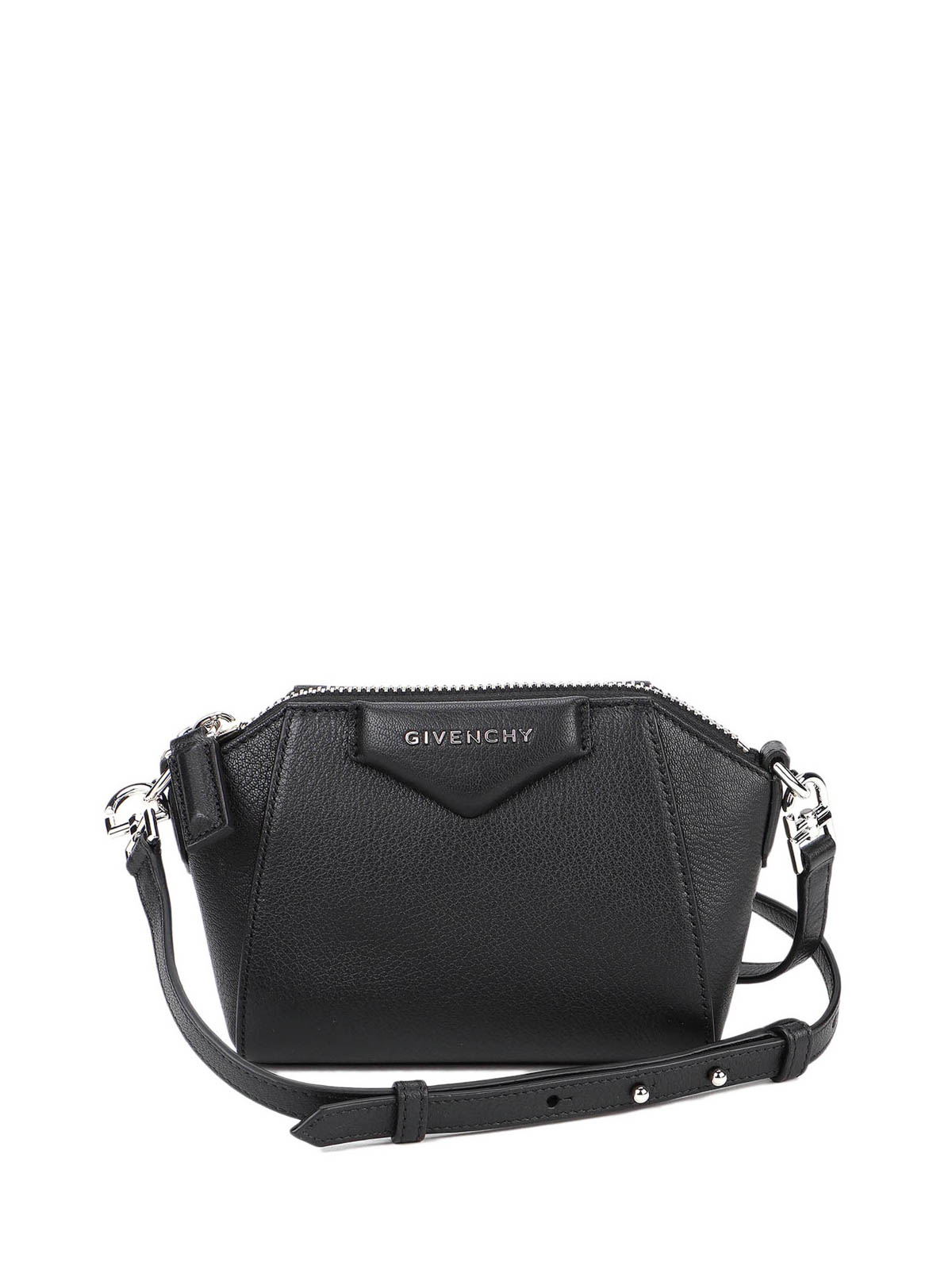 Givenchy Antigona Nano Leather Crossbody Bag in Black