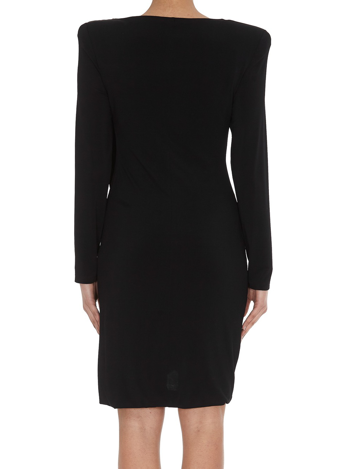 slim fit dress slacks Knit Jersey Dress- Black & Gold – Sparkle City Co main image 1