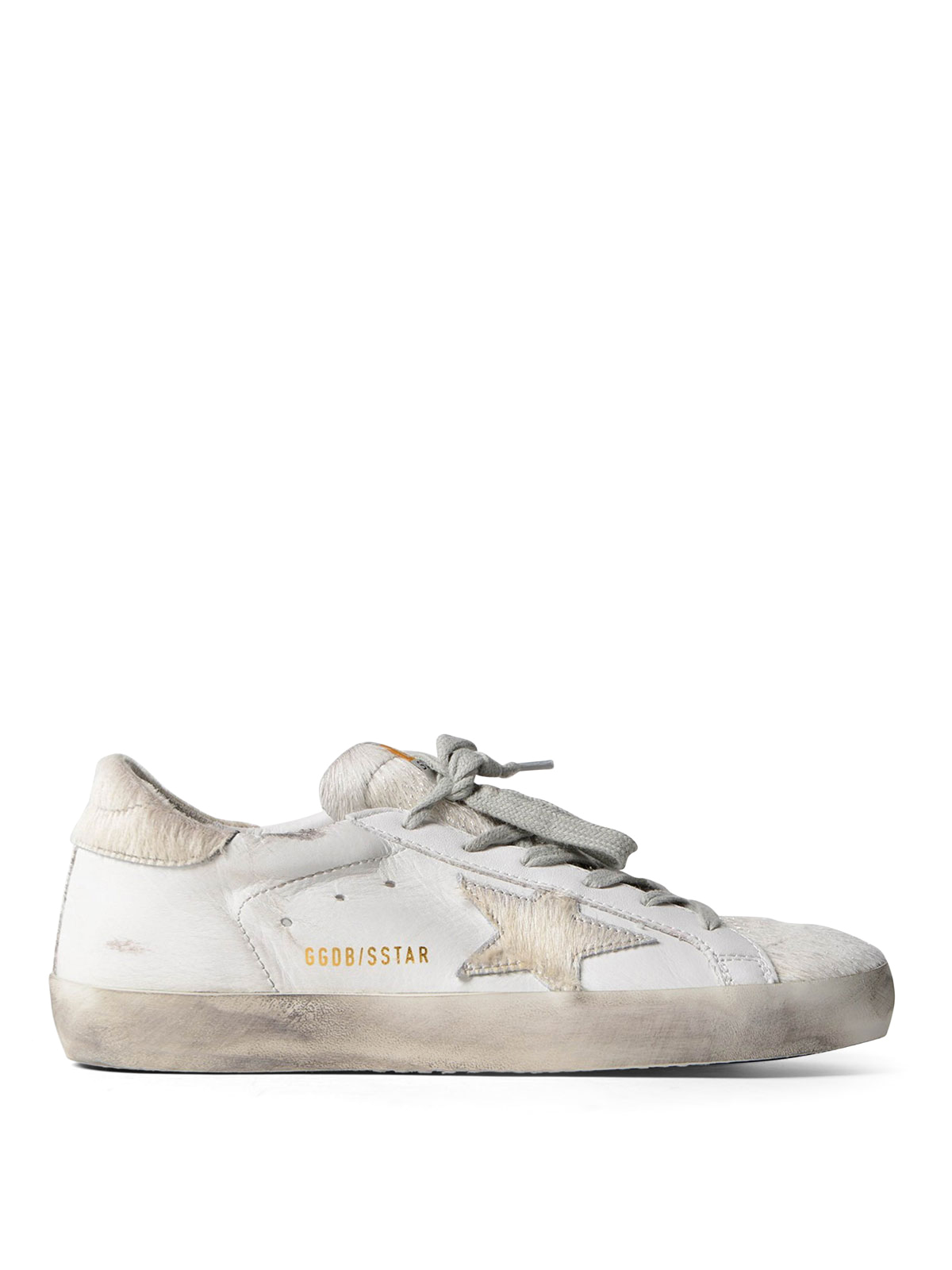 Golden Goose Superstar calf hair detail sneakers G32WS590E67