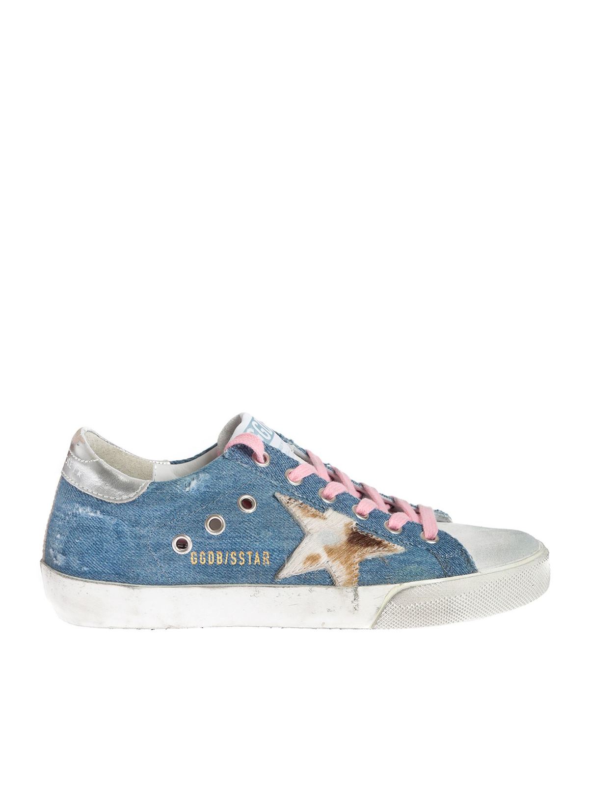 Trainers Golden Goose - Superstar sneakers in light blue denim