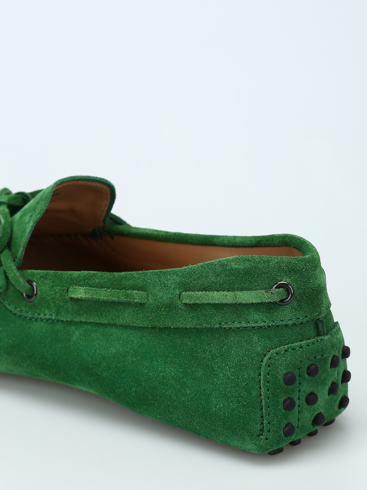 Loafers & Slippers Tod's - Green suede loafers - XXM0GW05470RE0V201