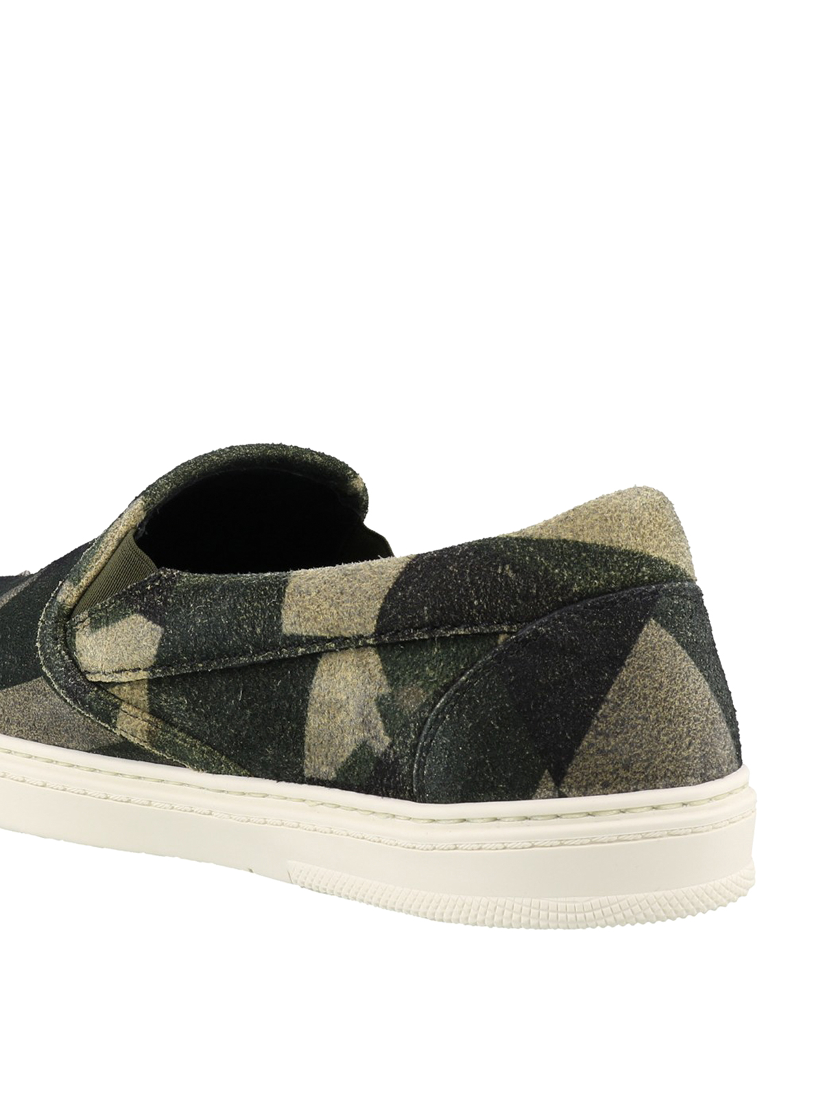 Jimmy Choo Slip-on Grove in camoscio camouflage 