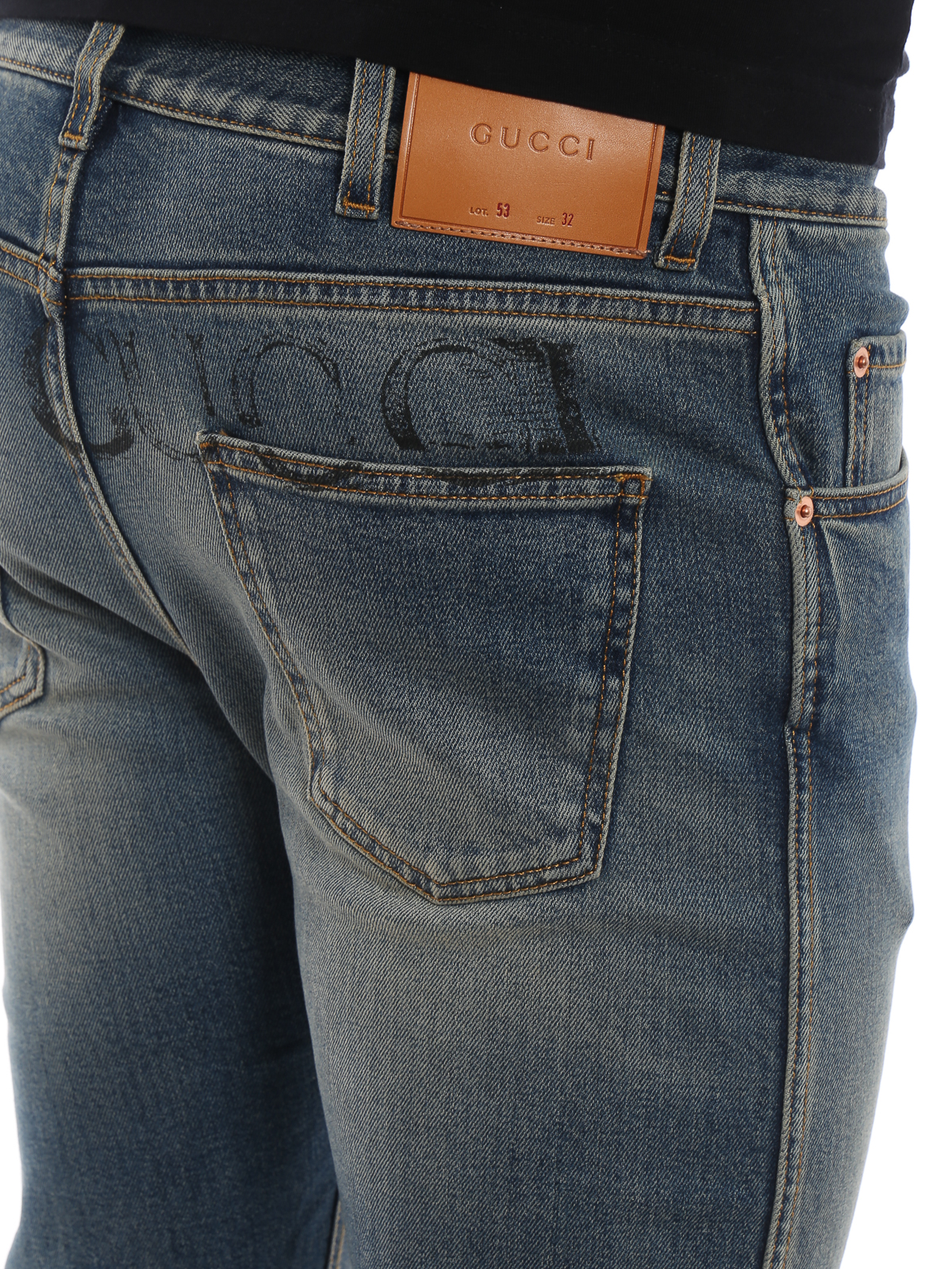Straight leg jeans Gucci - Jeans with NY Yankees™ patch - 408637XRC834271