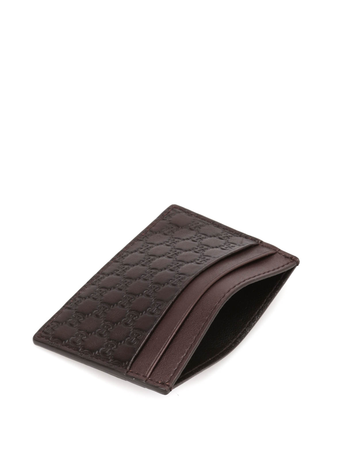 Gucci Brown Guccissima Leather ID Badge Holder