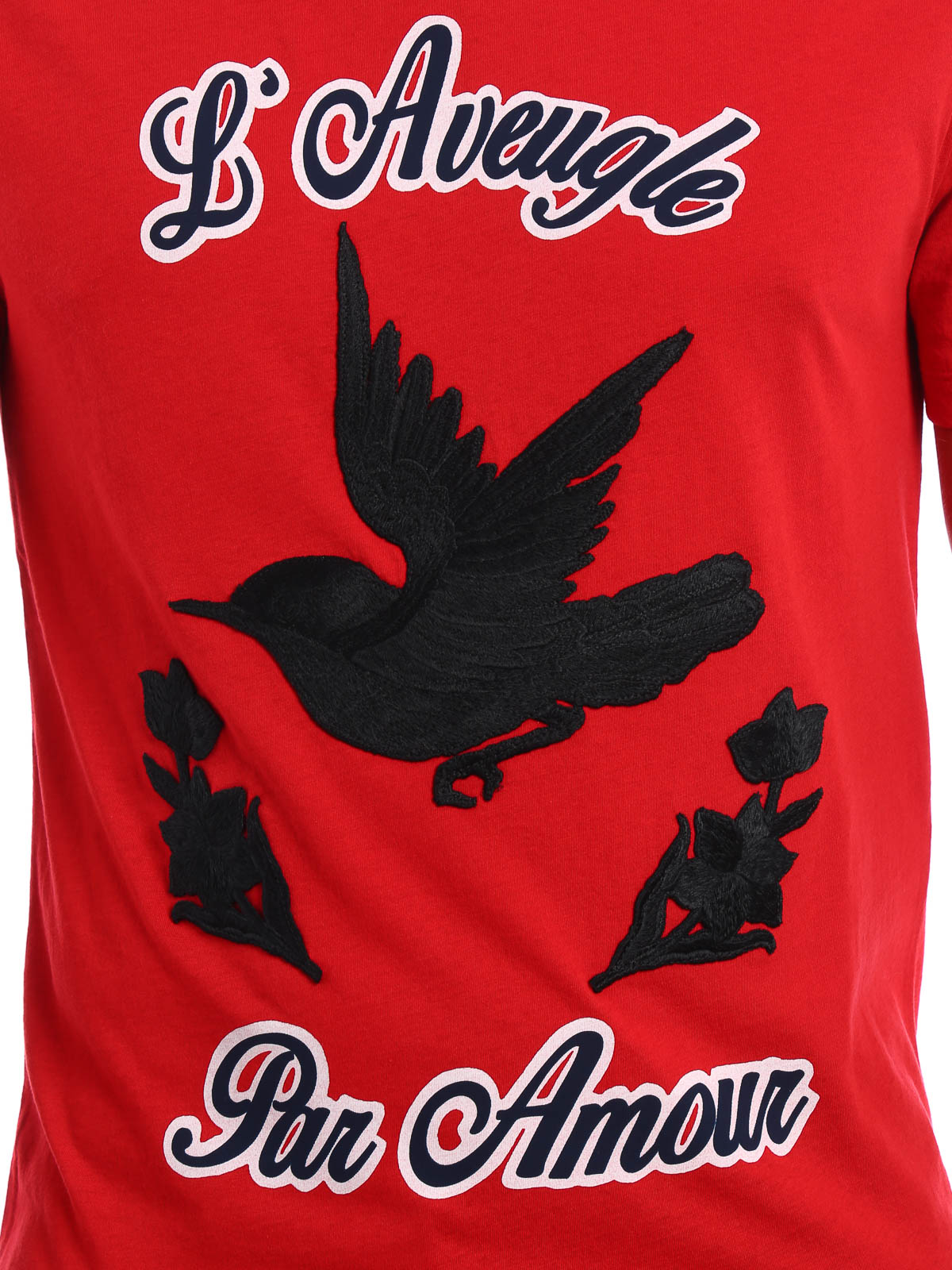 Gucci Patch and print T-shirt - Red - Men|430813X5B316534