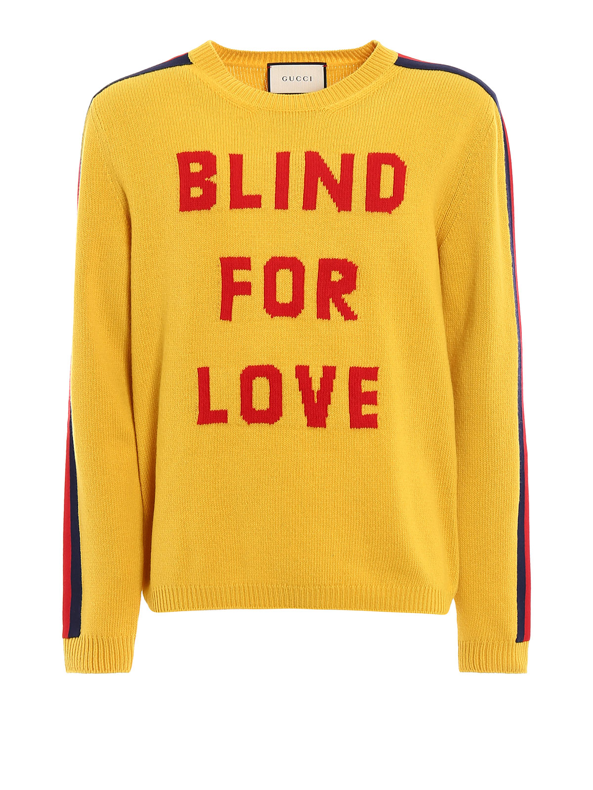snak at donere Afspejling Crew necks Gucci - Blind for Love intarsia sweater - 496683X9I797566