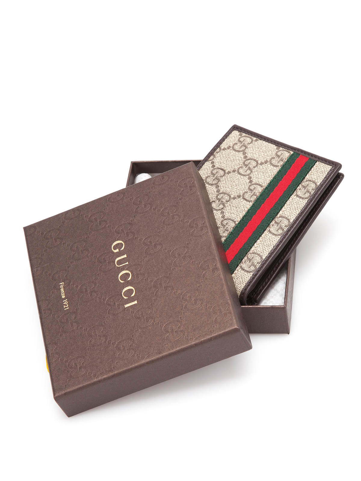 Gucci Canvas GG Supreme Bifold Card Holder