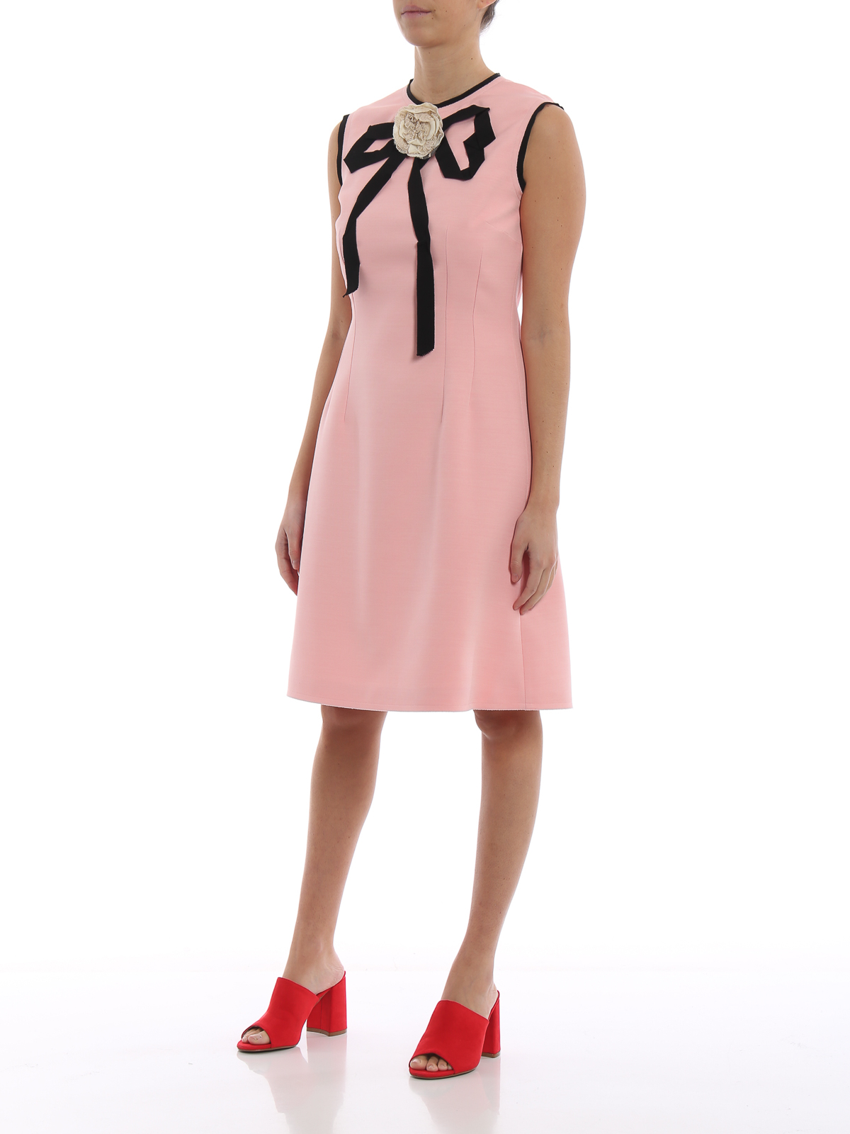 Cocktail dresses Gucci - Pink silk and wool pencil dress