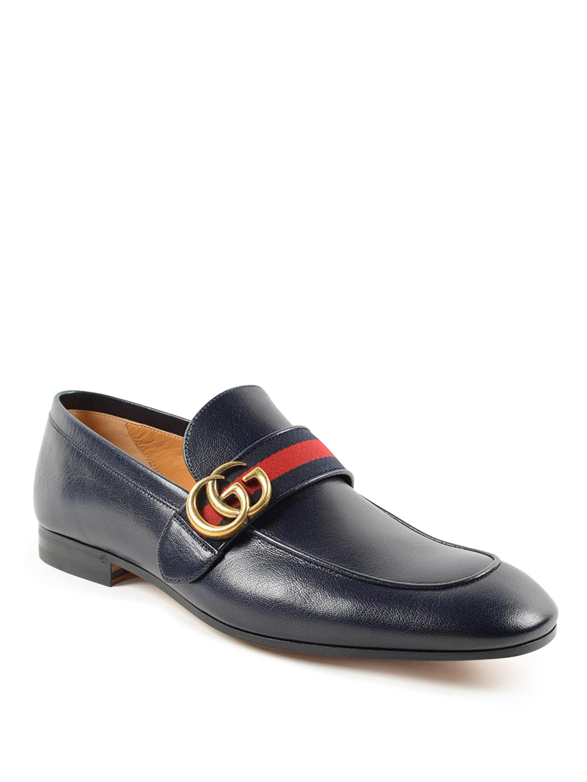 Loafers & Slippers Gucci GG and Web leather loafers -