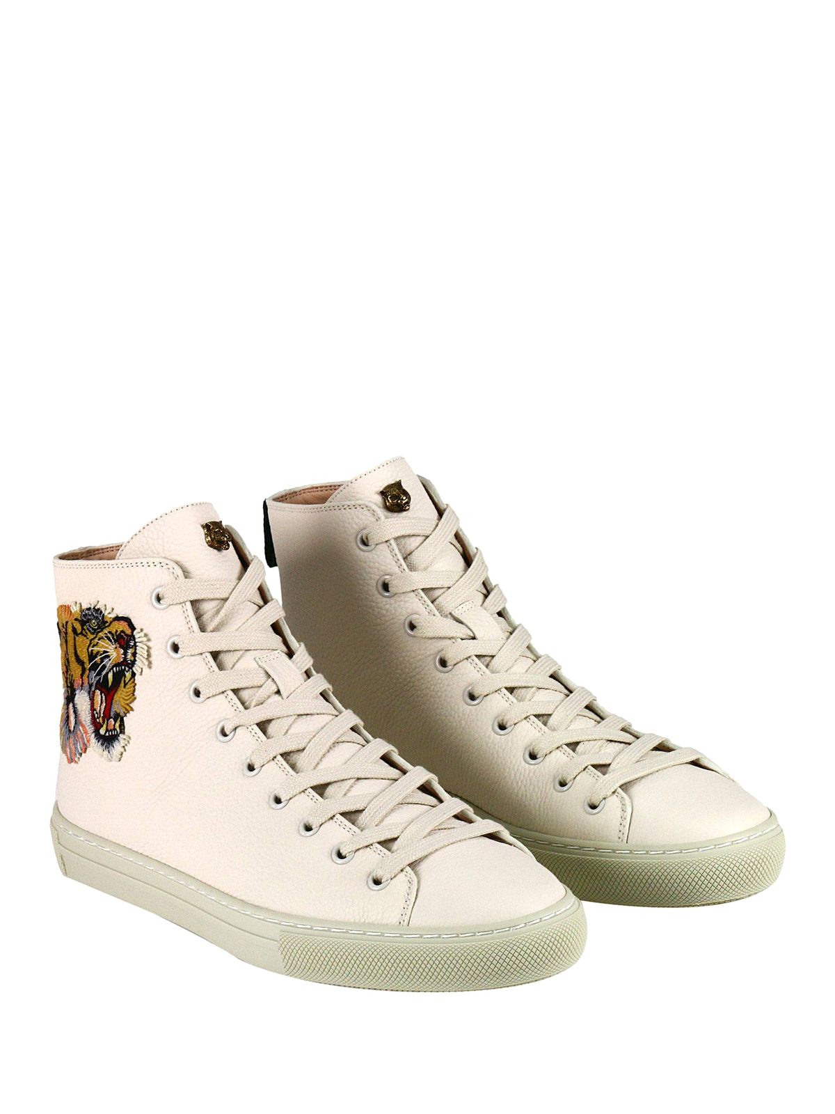 Habitat besværlige fiber Trainers Gucci - Tiger embroidered high top sneakers - 478337BXOA09064