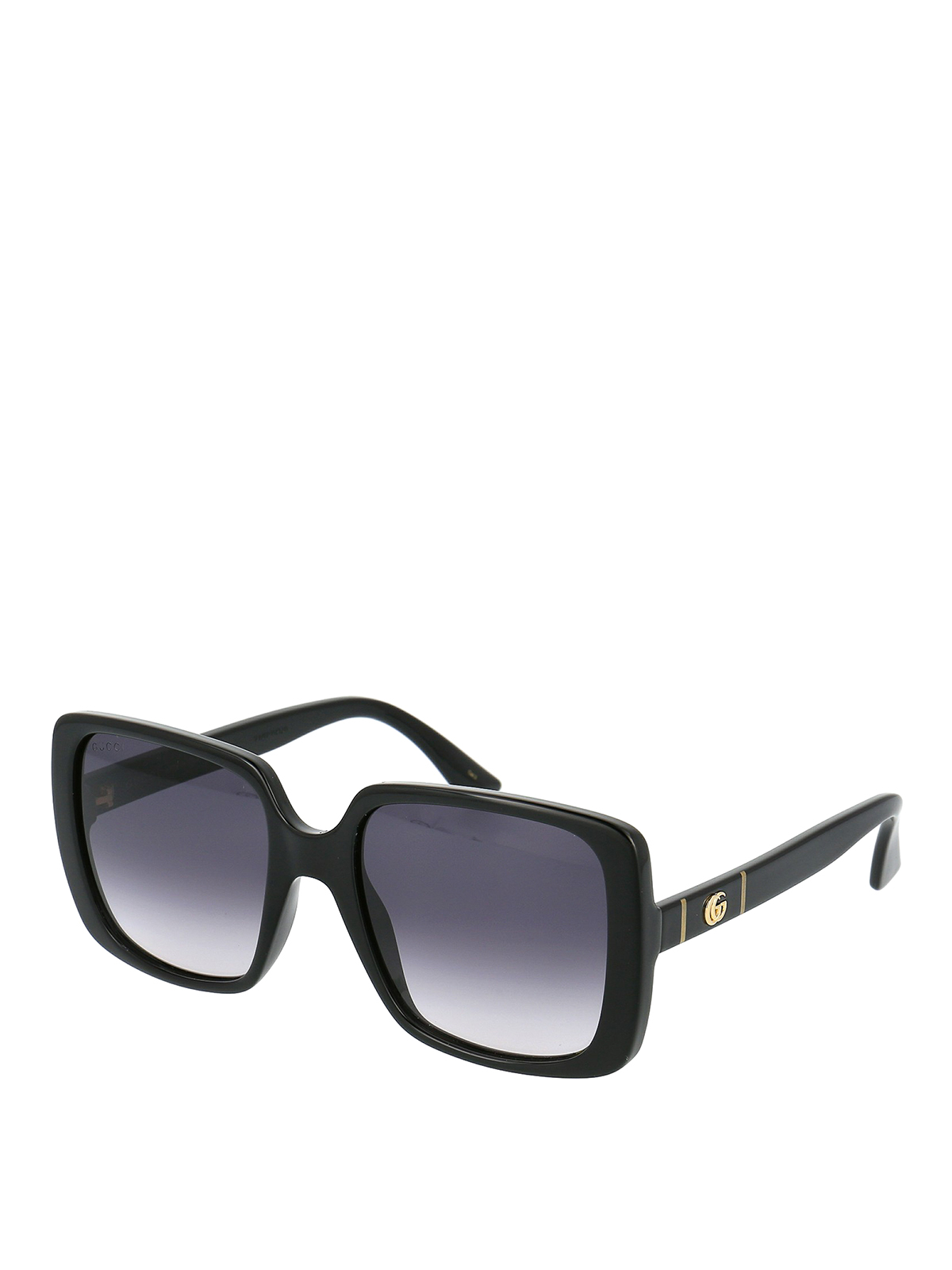 Gucci Square Over Sunglasses In Black
