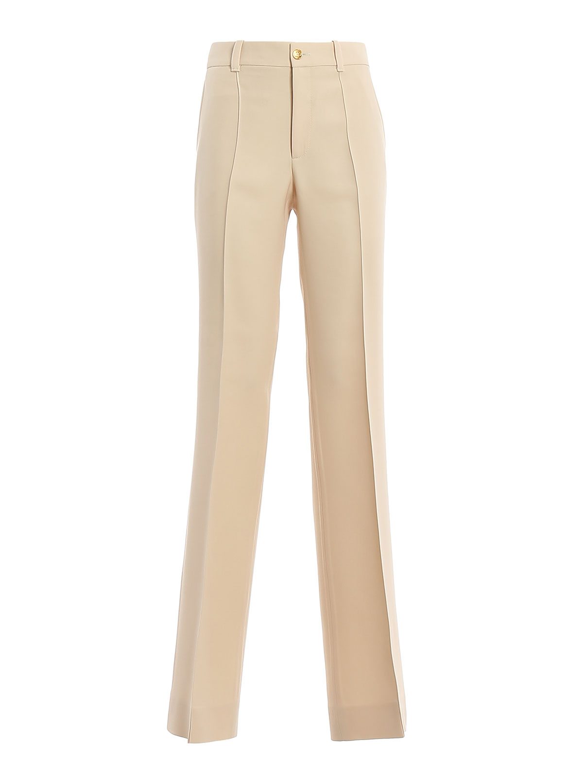 Gucci Silk wool flare trousers - Light Beige|609657ZAD889205