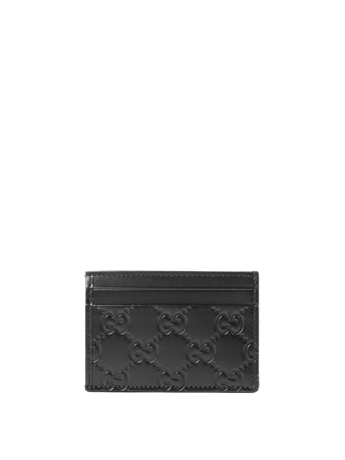 Gucci Guccissima Card Case Wallet Grey