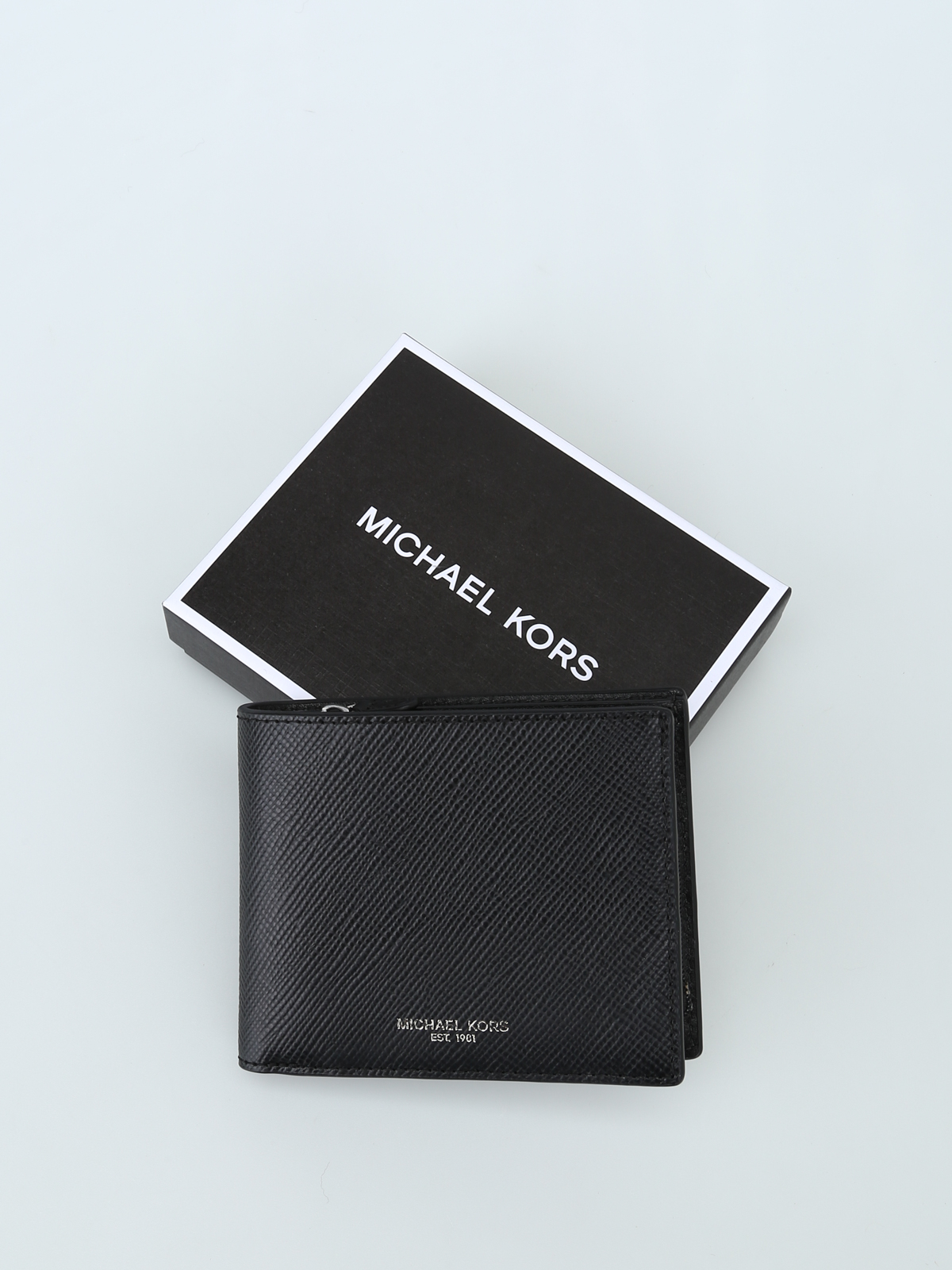 Wallets & purses Michael Kors - Harrison black saffiano bi-fold