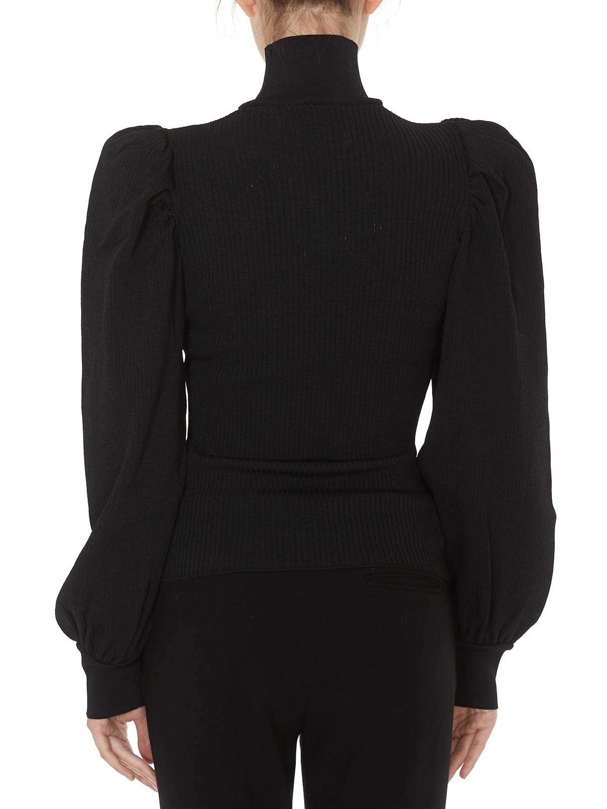 M.S.G.M. Heart cut out turtleneck - Black | 2742MDM22919594999