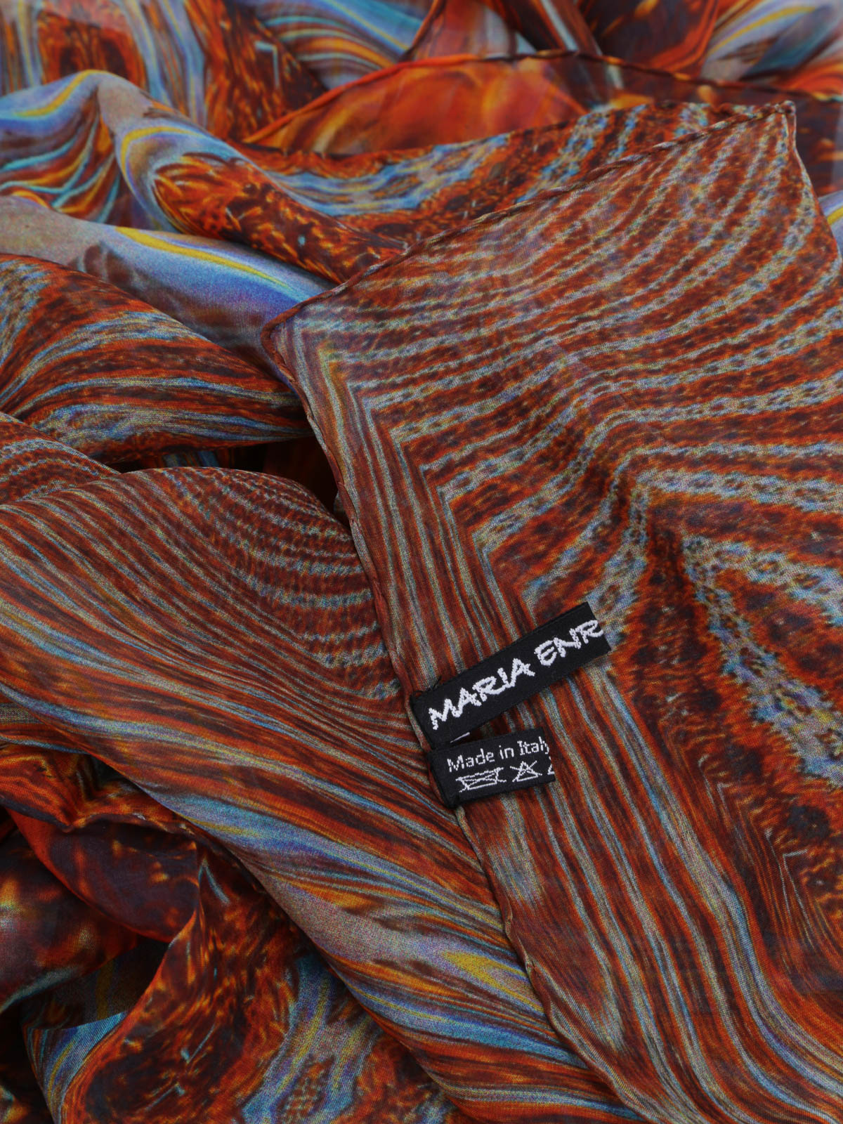 Shop Maria Enrica Nardi Helene Silk Stole In Multicolor