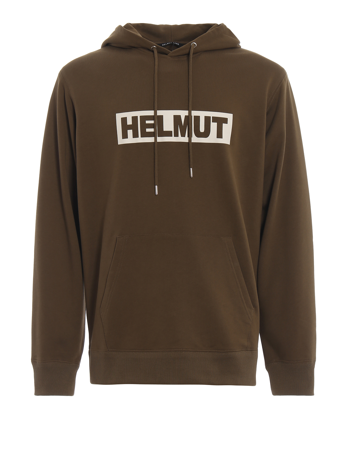 Sweatshirts Sweaters Helmut Lang Logo print army green hoodie I04HM501F07