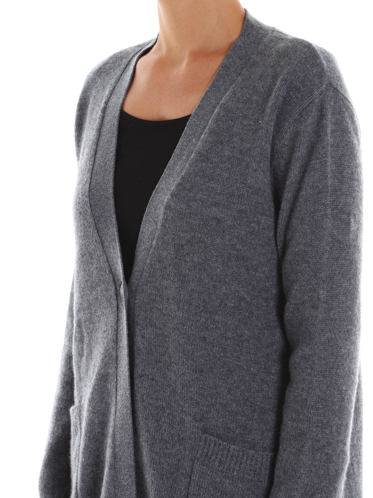 Cardigans Hemisphere - Pockets detailed cashmere cardigan - 16213484913