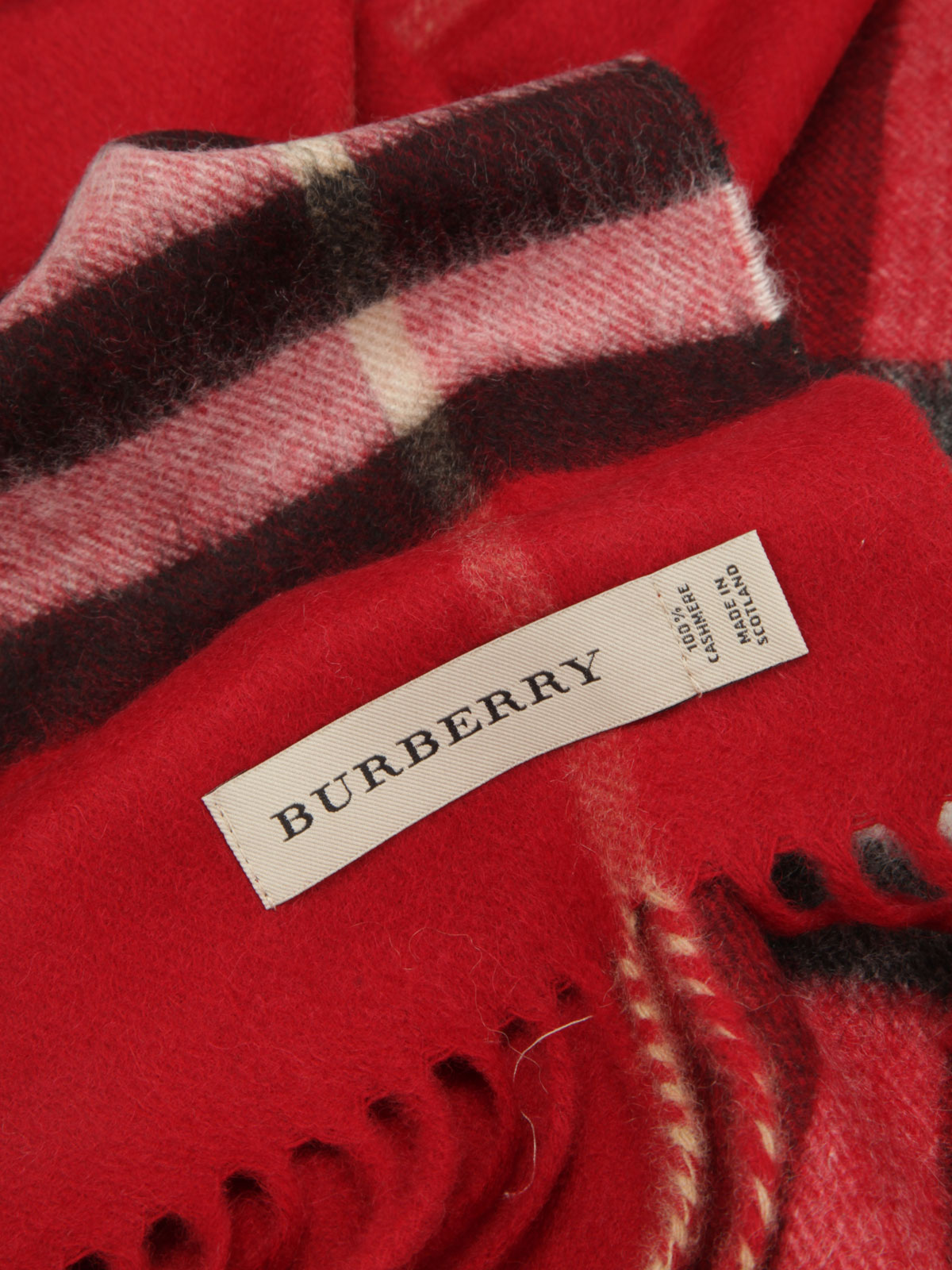 Scarves Burberry Heritage Check Cashmere Scarf 39535341 thebs