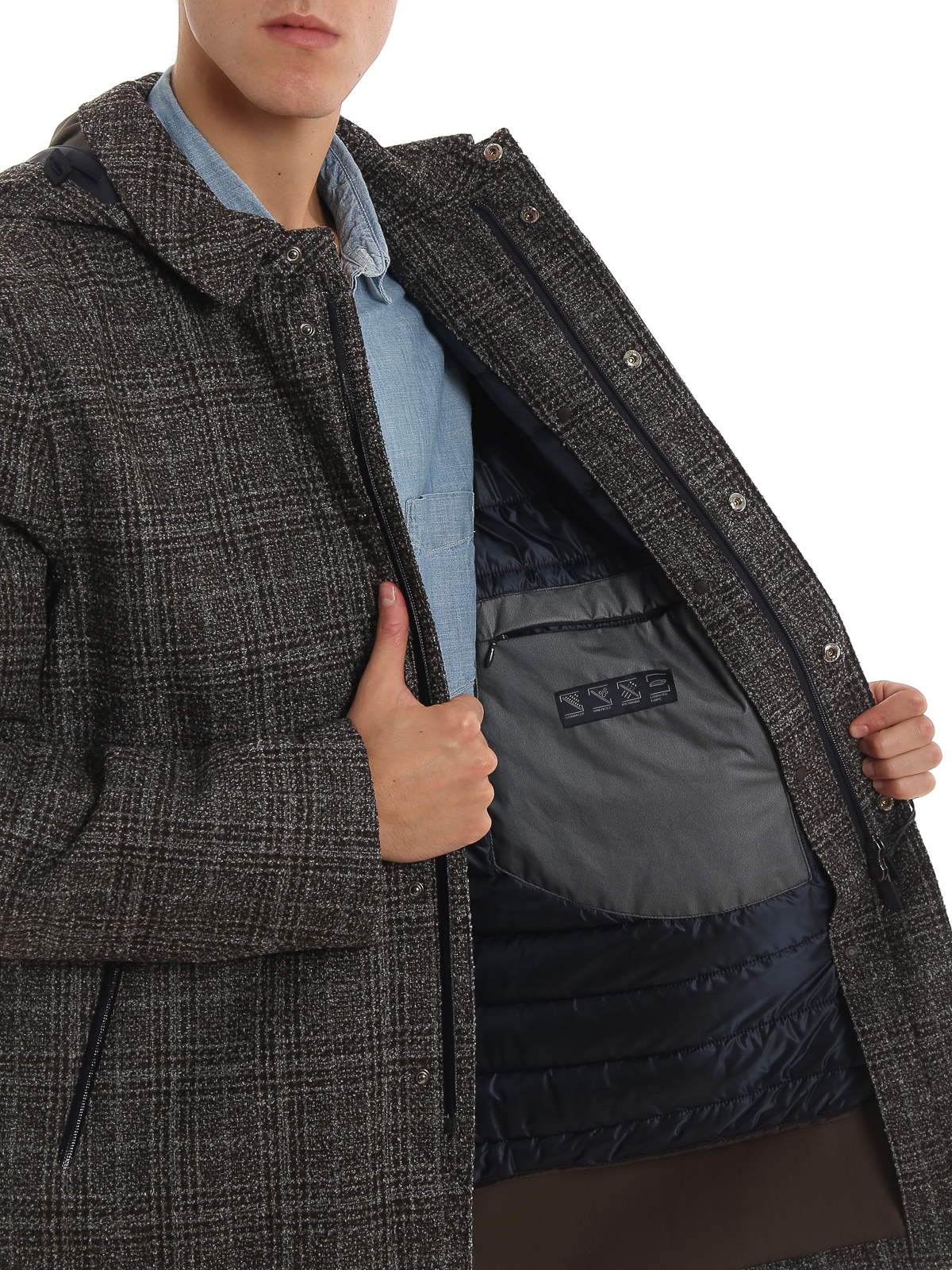 Short coats Herno - Laminar waterproof wool padded coat - IM029UL331989489