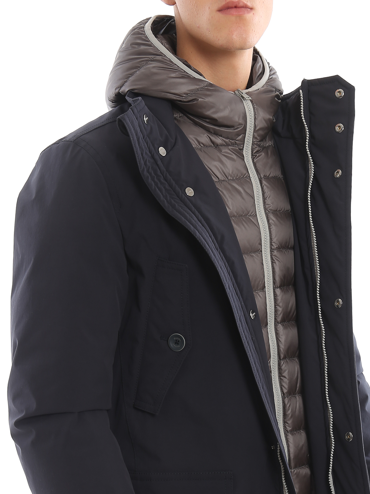 HERNO ヘルノ SUB-ZERO フーデッドダウンコート 44 ブラック 新品