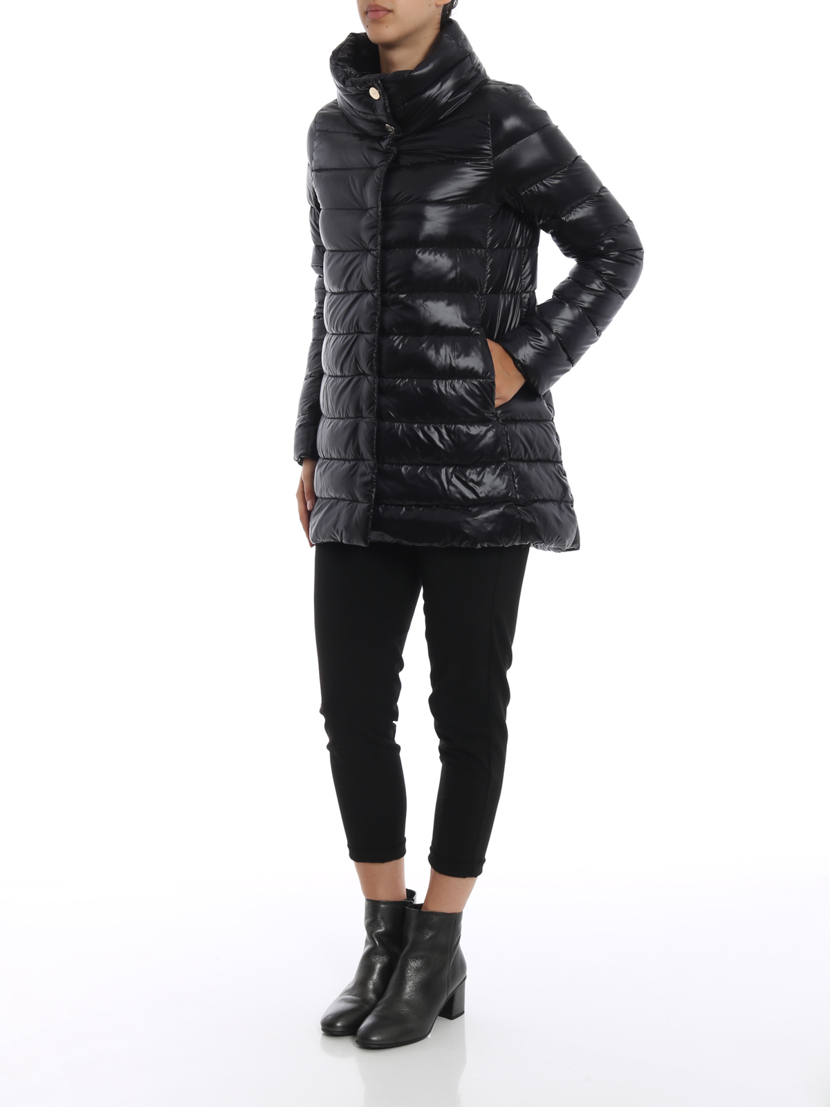 Padded coats Herno - Amelia black ultralight down coat