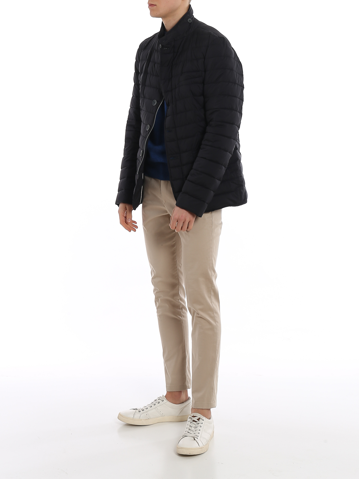 Shop Herno Il Giacco Puffer Jacket In Dark Blue