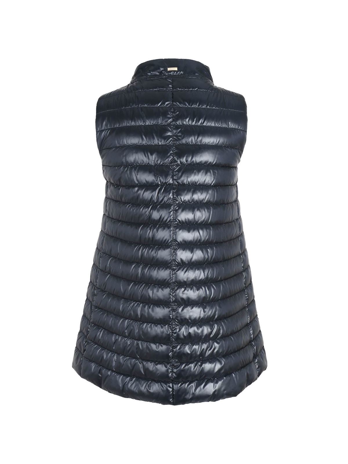 Herno Piumino smanicato con sciarpa Blu Donna PI1277D120179200