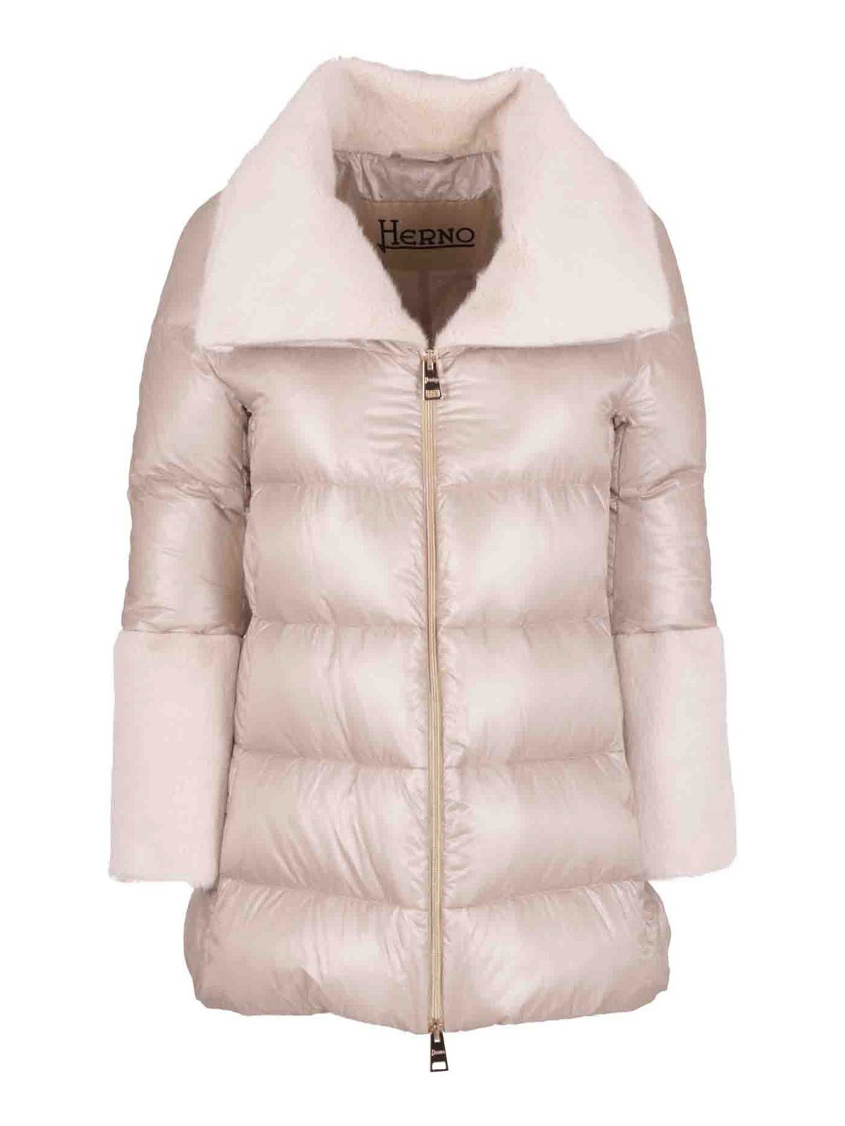 Herno Piumino con dettagli in eco pelliccia PI1132D120171985