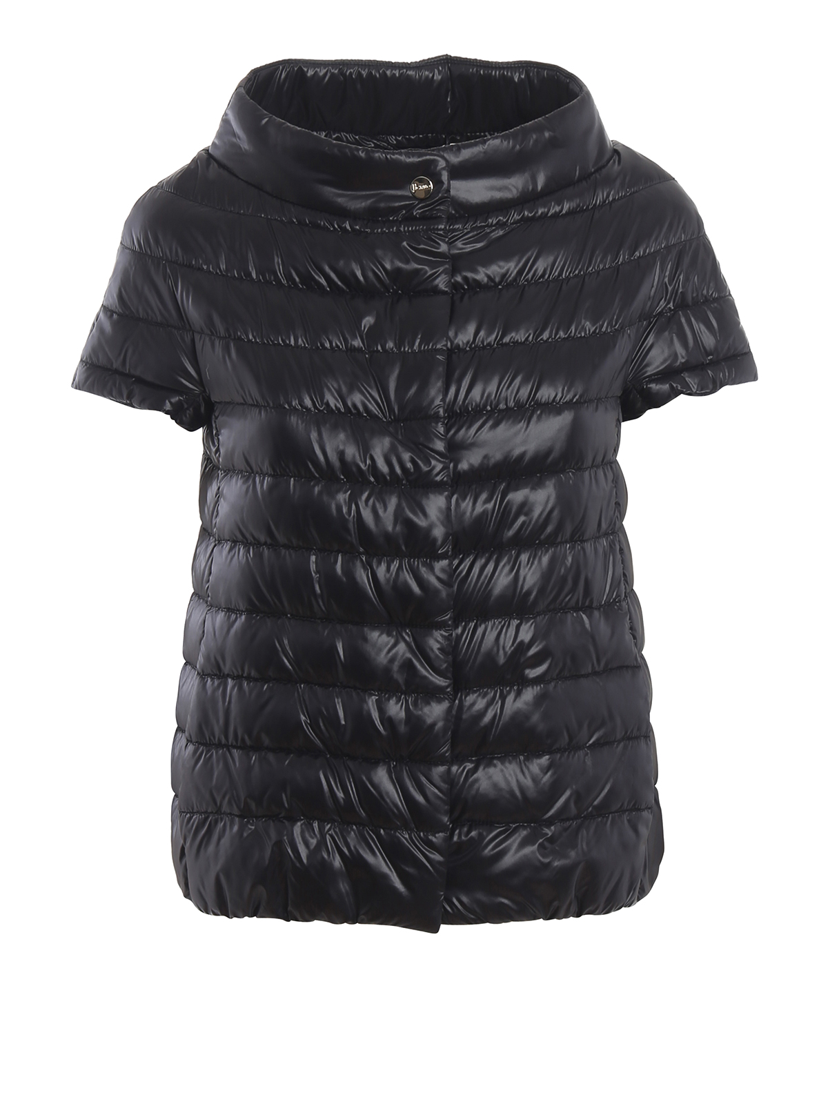 Shop Herno Greta Black Puffer Jacket