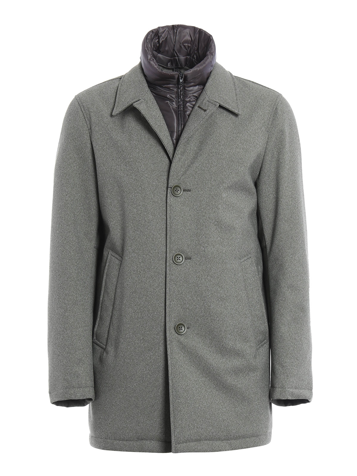 Herno ショートコート メンズ - グレー | IM0116U193357020 Herno ショートコート メンズ - グレー | IM0116U193357020