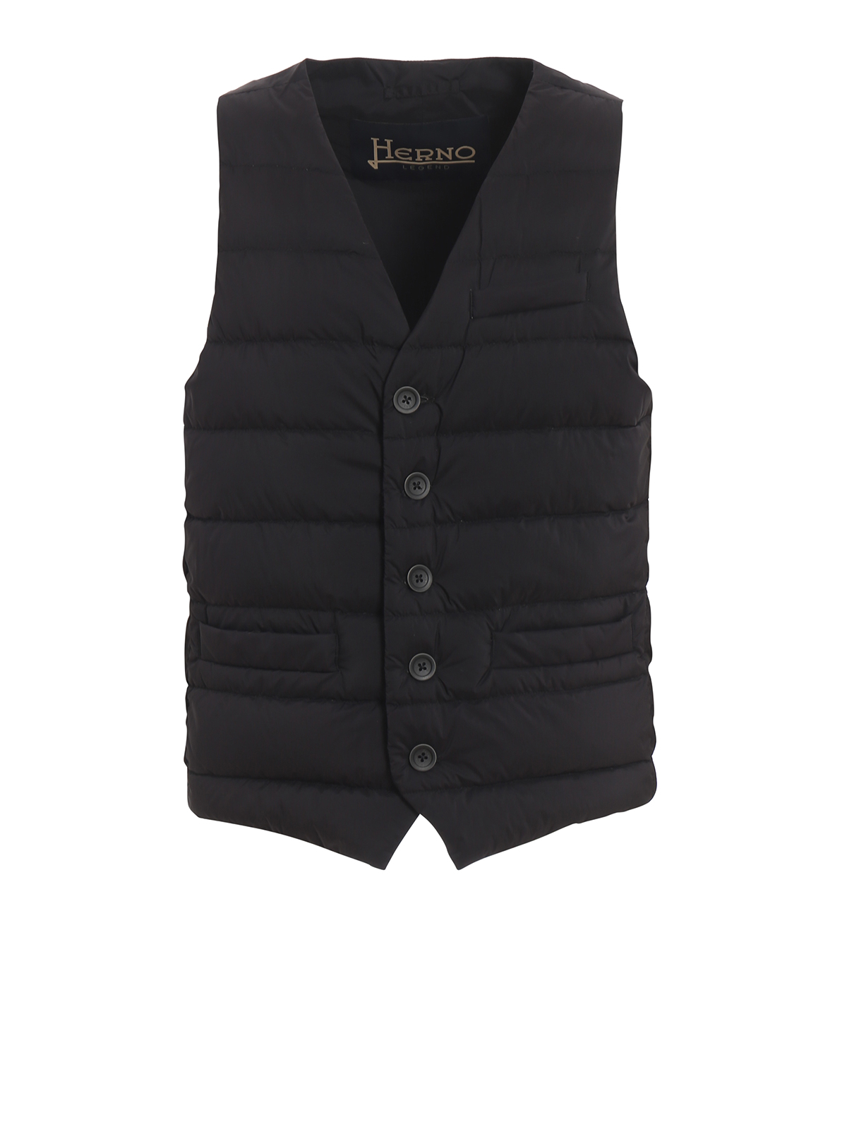 Waistcoats & gilets Herno - Il Panciotto lightweight black puffer vest ...