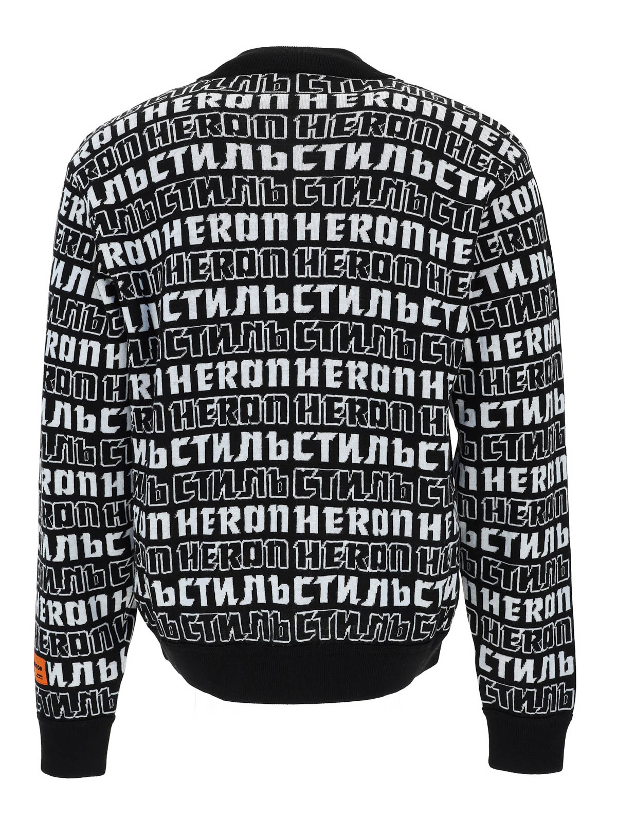 HERON PRESTON ロゴワッペン　クルーネックニット HERON PRESTON ロゴワッペン クルーネックニット HERON PRESTON