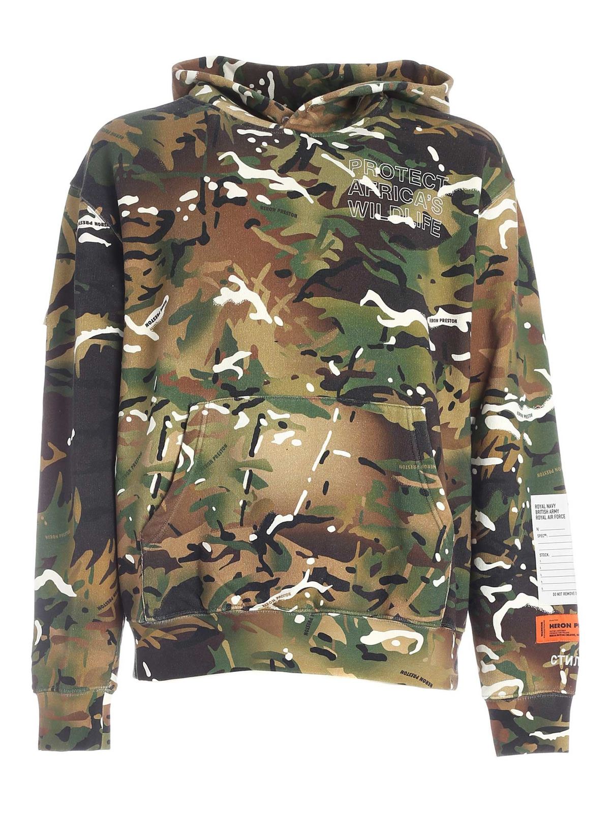 Heron preston clearance camo hoodie