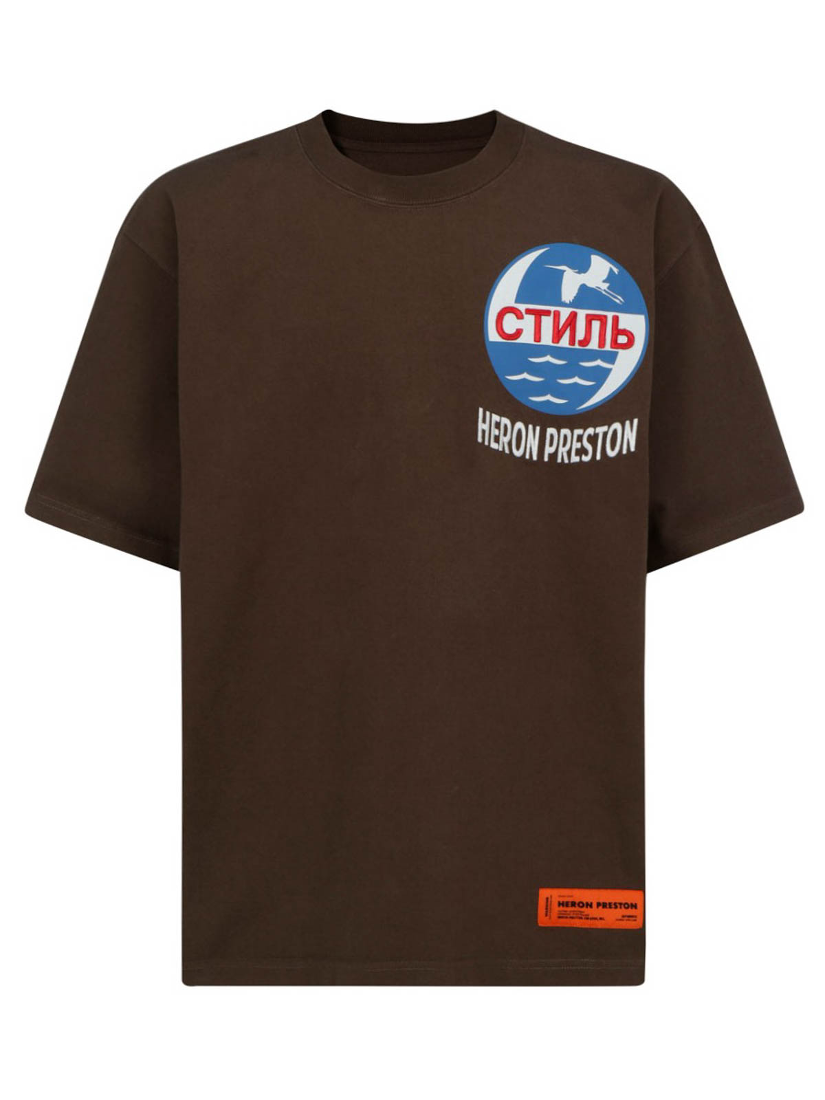 ★Heron Preston★ Allover Printed Logo Patch Short Sleeve T- HERON PRESTON - Flavourz